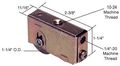 Crl 1-1 4 Steel Sliding Glass Door Roller With 11 16 Wide Housing For Blomberg Doors D1541 