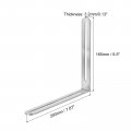 Uxcell 2pcs Adjustable L-shape Corner Brace With Slot 7 87 X 6 5 Inch Stainless Steel Slotted Right Angle Bracket For Wooden