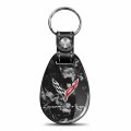 Ipick Image For Chevrolet Corvette C8 Led Printed Logo On Real Forged Carbon Fiber Large Tear Drop Key Chain Keychain Exclusive
