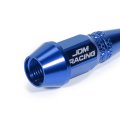 Auto Dynasty 45mm Anodized Aluminum Valve Stem Caps Spiked Head Design Car Accessories Universal Fit For Most Vehicles Blue