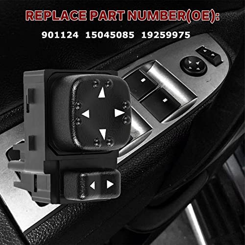 901124 Power Mirror Switch Replacement For Chevy Silverado Gmc Sierra 2000 2001 2002 Replace 15045085 19259975