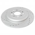 Trq Performance Brake Rotor Ceramic Pad Rear Kit W Chemicals For Ford 