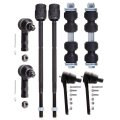 8-piece Fit Ford Escort For Mazda 626 Mx-6 Front Lower Ball Joint Outer 2 Inner Tie Rod End 2 Sway Bar 