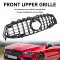 Topteng Black Front Bumper Grille Grill For Benz Cla-class W118 C118 2020-2023 Gtr Dosen T Cla 45 Amg