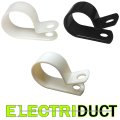 3 4 Electriduct Heavy Duty Nylon Cable Clamps Mouting Wire Clips 500pcs Black