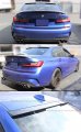 Vip Style Real Carbon Fiber Rear Roof Window Glass Spoiler Compatible For 2019-2024 Bmw G20 3 Series 330i 330e M340i And G80 M3