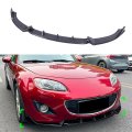 Front Bumper Lip Spoiler Mx-5 Miata Nc 2009-2015 Splitter Car Air Dam Chin Diffuser Protector Body Kit Carbon Fiber Style