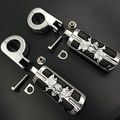 Wing Skull Zombie Shape Front 1 4 Highway Stiletto 4475 Foot Pegs P-clamps For Goldwing Gl Chrome Body Black Rubber Quality 