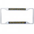 Us Navy Logistics Specialist License Plate Frame Officially Licensed Metal Car Tag Holder 6 25 X 12 In Multicolored Zinc Alloy 