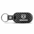 Ipick Image Made For Ram 3500 Logo 100 Real Black Carbon Fiber Tag Style Key Chain