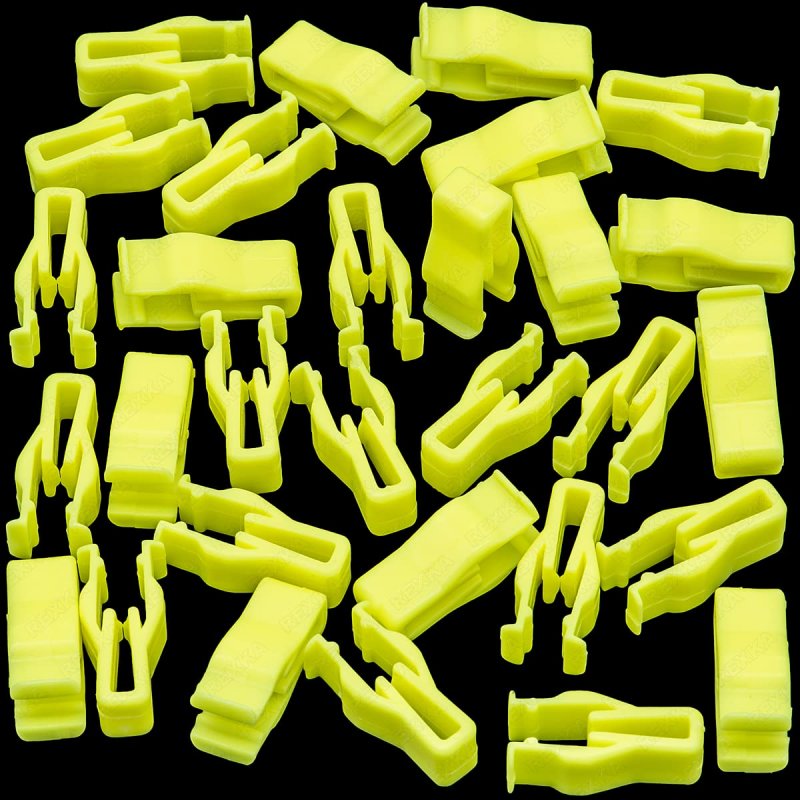 30 Pcs Switch Bezel Clip 90467-10203 For Toyota Lexus Yellow Nylon Trim Panel Fasteners Camry Corolla Highlander Rav4 Sienna