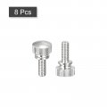 Uxcell Knurled Thumb Screws M4x10mm Brass Shoulder Bolts Grip Knobs Fasteners Nickel Plated 8pcs