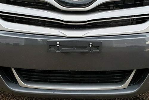 Front License Plate Bracket For Scion All Models 4 Pack Flat Bumper Mounting Adapter Kit With Screws And Bolts Black Abs