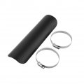 Motorcycle Exhaust Pipe Heat- Muffler Staight Cover For 50mm-70mm Diameter Black 