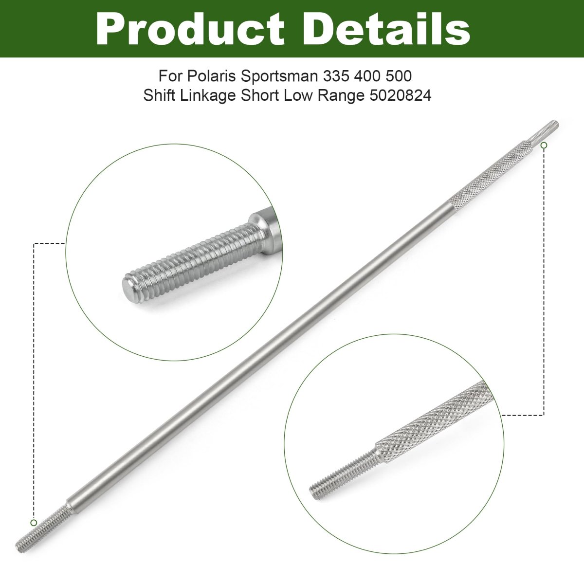 Low Range Shift Linkage Rod For Polaris Sportsman 500 400 335 6x6 Silver