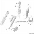 Polaris Rzr Spr-rear Tender White Genuine Oem Part 7045248-133 Qty 1