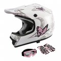 Tcmt Kids Girls Motorcycle Motocross Atv Dirt Bike Helmet Youth Offroad Street Bmx Gloves Goggles Dot Approved
