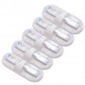 Mallofusa 5pcs Led Dome Light With 2-way Switch Car Ceiling Camper Trailer Marine Lamp 2 Wedge Base 18-21 Lum 12v