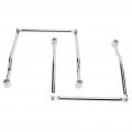 Side Bag Bracketa Saddlebag Support Barsa Motorcycle Saddle Mount Bracket Bars Universal Steel Heavy Duty For 12mm Mounting 