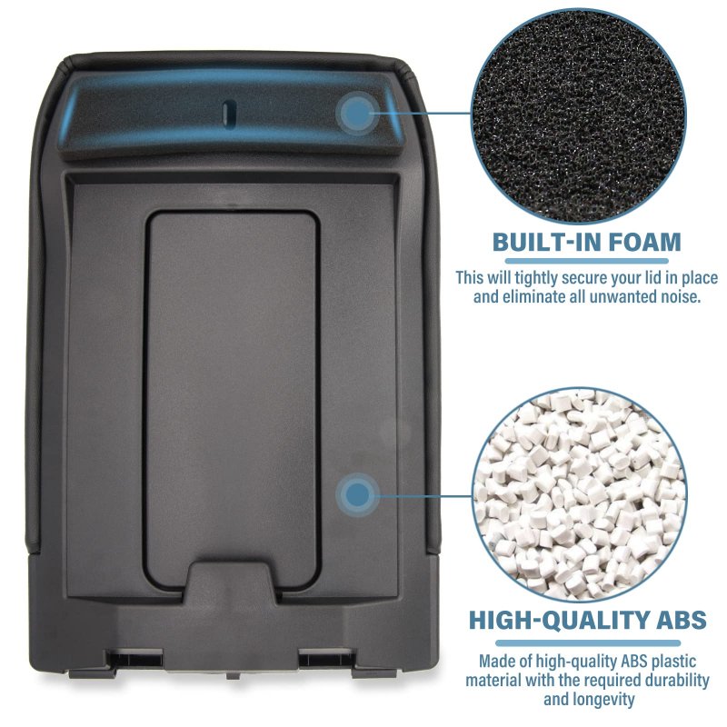 Leimo Kparts Center Console Lid Replacement Kit For 99-07 Chevy Silverado Avalanche For Suburban Tahoe Sierra Yukon Escalade