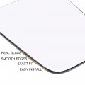 X Autohaux Car Rearview Right Side Mirror Glass Replacement With Backing Plate Heated For Ford Transit 2015-2020
