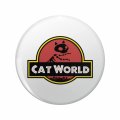 Cat Skeleton Funny Memes Double Sided Stainless Steel Keychain 1 25 In Round Animal Theme Key Ring For Backpacks And Handbags 