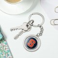 Graphics More Syracuse University Logo Keychain Spinning Round Chrome Plated Metal