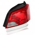 Ocpty Tail Light Assembly 1pcs Replacement For 2014-2020 Chevrolet Impala Chrome Housing Red Lens