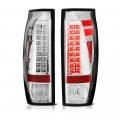 Premium Led Tail Light Lamp For 2002-2006 Chevy Avalanche 1500 2500 Metallic Chrome Housing Driver And Passenger Side 