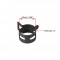 Uxcell Steel Band Clamp 22mm Inner Dia Fit 23-24 5mm Od Hose Spring Type Action Fuel Line Silicone Tube Clip Black 20pcs