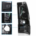 Amerilite For 2003-2006 Chevy Silverado 1500 2500 3500 04-06 Sierra Smoke Black Led Replacment Taillights Brake Lamp Set