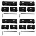 Spark Plug Wire Separator Divider 12pcs Aluminum Alloy Engine Suit For 8mm 9mm 10mm Racing Car Black 