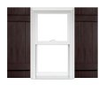 Polaris Homeside 4 Board And Batten Joined Vinyl Shutters 1 Pair 14-1 2in X 43in 022 Chocolate 