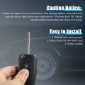 Uxcell Car Replacement Remote Key Fob Shell Case S161c For Kia Rondo Sportage Soul Rio 3 Button Black