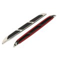 2pcs Chrome Universal Car Suv Air Flow Fender Side Mesh Hood Vent Decoration Sticker