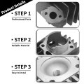 49cc Cylinder Piston Ring Gasket Top End Kit For Suzuki Alt50 2002-2005 Jr 1978-2006 Lt 50 1984-1987 Replaces 11210-04012-0f0