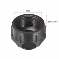 Uxcell Threaded Bushings Nylon Connector Adaptor M20 Outer To M25 Inner Thread Black 3 Pcs