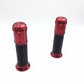 Xkh Group Motorcycle Red Cnc S On Rubber Hand Grips Fit For Bmw S1000rr Aprilia Buell Ducati Panigale Honda Cbr Yamaha Kawasaki