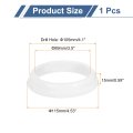 1pcs Rubber Grommets 105mm Drill Hole 89mm Id Top Hat Grommet White Silicone Plug Gasket For Wiring Automotive