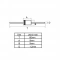 Uxcell 1n5401 Rectifier Diode 3a 100v Electronic Silicon Diodes 100pcs