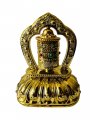 Qt S Tibetan Prayer Wheel For Car Solar Auto Spinning Buddhism Decorations Buddhist Spinner Scriptures Decorative Ornament