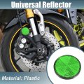 X Autohaux 8 Pcs Round Rear Reflectors Screw On Safety Spoke Reflective Gate Posts Reflector For Cars Trailer Motorcycle Trucks