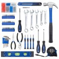 Cartman Tool Set General Hand Kit With Plastic Toolbox Storage Case Automotive Wrench Sets Blue