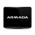 Ipick Image Compatible With Nissan Armada Uv Graphic Black Metal Face-plate On Abs Plastic 2 Inch Tow Hitch Cover