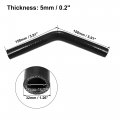 X Autohaux 22mm 0 87 Id 45 Degree Elbow Silicone Reducer Hose Pipe Bend Turbo Water Intercooler Black