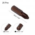 Uxcell 25 Pcs 1 4 6 3mm Hex Shank Magnetic Ph2 Phillips Screwdriver Bits