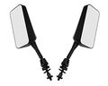 Spi Rev Mirrors For Snowmobile Ski-doo Models With Mobile Windshield 