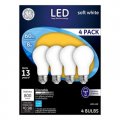 G E Lighting 93098313 Led Light Bulbs Frosted Soft White 10-watt 750 Lumens 4-pk Quantity 4