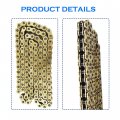 Labwork 520 O-ring Gold Drive Chain 120 Links Replacement For Honda Suzuki Kawasaki X With Masterlink