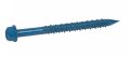 Confast 1 4 X 5 Hex Head Concrete Screw Anchor With Drill Bit For Anchoring To Masonry Block Or Brick 100 Per Box